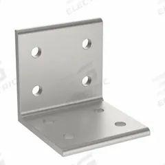 Inside Corner Bracket: Wide Inside-Corner Bracket, 20 Series, 40 mm x 38 mm x 40 mm, 8 Holes, Gray (MPN 093WD4040). Key specifications — Material: Aluminum; Brand: FATH INC.; Finish: Anodized.