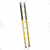 WERNER Straight Ladder: 8 ft Ladder Size, Fiberglass, 375 lb Load Capacity, 20 lb Wt, 8 Rungs (MPN M7108-1). Key specifications — Color: Yellow; Brand: WERNER; Included Features: Side Rail Bumpers; Shoe Type: Slip-Resistant.