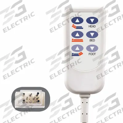 CREST HEALTHCARE SUPPLY Bed Control: 15-Pin - Handheld Bed Controls