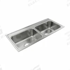 JUST MANUFACTURING Bowl Drop-In Sink: 37 1/4 in Overall Lg, 17 in Overall Wd, 7 5/8 in Bowl Dp (MPN DL17537A4-J). Key specifications — Brand: JUST MANUFACTURING; Color Family: Silver/Gray.