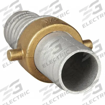 APPROVED VENDOR Short Shank Fire Hose Coupling: 1 1/2 in Compatible Pipe Size, NPSM x NPSM - Short-Shank Fire Hydrant Couplings