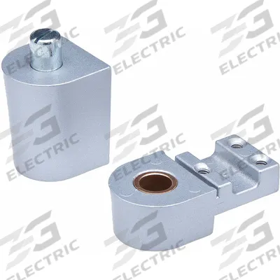 KABA ILCO Pivot Hinge: Aluminum, 2 3/8 in Leaf Ht - Half Surface-Mount Pivot Hinges