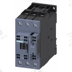 SIEMENS IEC Power Contactor: Non-Reversing, 3 Poles, 3NO Contacts, 65 A, 24V DC Coil (MPN 3RT20373KB40). Key specifications — Brand: SIEMENS; Integrated Surge Suppression: Yes; Wire Termination Type: Spring Loaded.