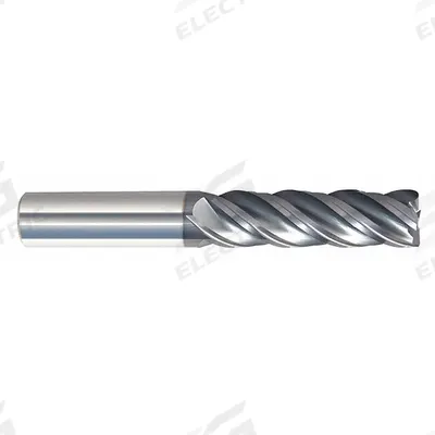 APPROVED VENDOR Corner Radius End Mill: Carbide, nACRo Coated, 4 Flute, 3/8" Mill Dia - Fast-Cutting Carbide Corner-Radius End Mills for Steel & Cast Iron