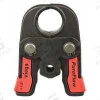 RIDGID Press Jaw: 1 1/2 in Pipe, PEX, For Viega Pureflow, Extended/Std Tool Types (MPN 22678). Key specifications — attr518773: Jaw; attr518762: PEX; attr518771: Steel; attr518761: Viega Pureflow; attr518760: RIDGID.