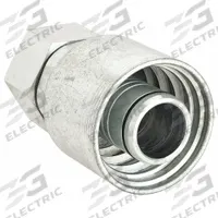 AEROQUIP Hydraulic Crimp Fitting: Steel x Steel, Straight, -20 For Hose Dash Size, ORS x Crimp (MPN 4SA20FR20). Key specifications — Fitting Gender: Female x Genderless; Fitting Connection Type: ORS x Crimp; For Hose Dash Size: -20; Thread Size: 1-11/16"-12; Brand: AEROQUIP.