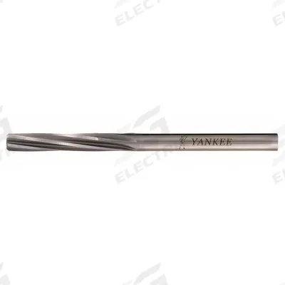 YANKEE Chucking Reamer: For 1/8 in Pin, 0.123 in Dia, Straight Flute - Straight-Flute Dowel Pin Reamers