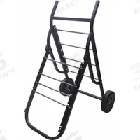 APPROVED VENDOR Wire-Spool Dispensing Cart: 400 lb Load Capacity, Black, 8 Spindles (MPN 30788). Key specifications — Color: Black; Brand: APPROVED VENDOR; Caster/Wheel Configuration: (2) Axle-Mounted.