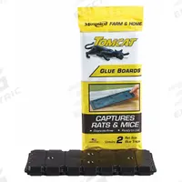 TOMCAT Glue Trap: Glue Trap, 1 in Overall Ht, 4 3/4 in Overall Wd, Plastic, 2 PK (MPN 32423). Key specifications — Reusable: No; Material: Plastic; Brand: TOMCAT.