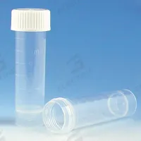 GLOBE SCIENTIFIC Test Tube: Test Tube, Polypropylene, 5 mL Capacity - mL, 0.17 oz Capacity - oz (MPN 6101C). Key specifications — Brand: GLOBE SCIENTIFIC; Graduated: Yes; Closure Color: White; Includes Closure: Yes; Body Color: White; Bottom Shape: Conical; Body Material: Polypropylene.