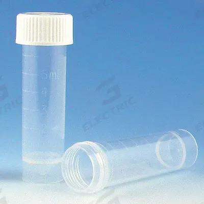 GLOBE SCIENTIFIC Test Tube: Test Tube, Polypropylene, 5 mL Capacity - mL - Plastic Test Tubes