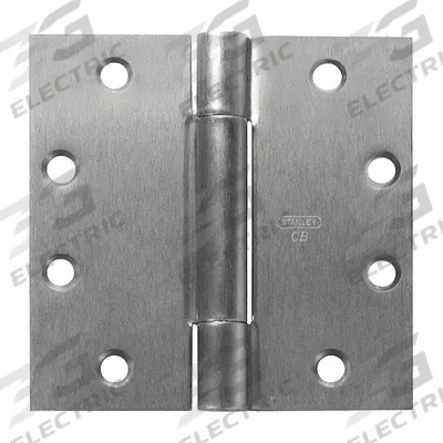 BEST Electrified Hinge: Steel, 4 1/2 in Leaf Ht - Electrified Butt Hinges