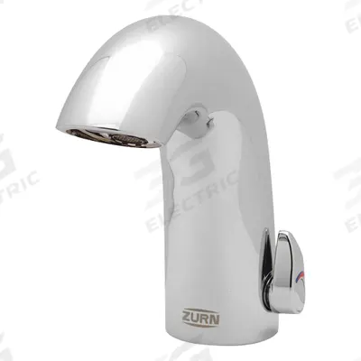 ZURN Bathroom Sensor Faucet: Aqua-FIT, Brass, Chrome Finish, Single-Post, Battery - Single-Post Sensor Bathroom Faucets