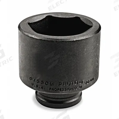 PROTO Impact Socket: 3/4 in Drive Size, SAE, 2 1/4 in Socket Size, 6-Point, Std - 3/4" Drive Impact Sockets