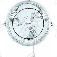 VES-ARTEX Mounted Fan: 18 in Blade Dia, 120V AC, 1/10 hp Motor HP, Wall Mount, Non-Oscillating (MPN 118290). Key specifications — Brand: VES-ARTEX; Voltage: 120V AC; Number of Speeds: 3; Fan Mounting Location: Wall; Oscillation: Non-Oscillating; Mounting Type: Bracket.