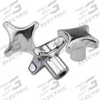 KIPP Hand Knob: 4 Point, Stainless Steel, 32 mm Dia, 1/4 in Hole Dia, 21 mm Hole Dp (MPN K0146.2032CM2). Key specifications — Brand: KIPP.
