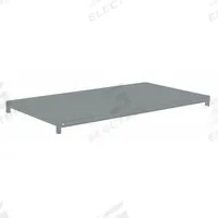 TENNSCO Shelf: 42 in x 24 in, 550 lb Load Capacity, Steel, 22 ga Decking, Gray, Shelf (MPN ZMS-4224). Key specifications — attr7875: Steel; attr7906: (4) Shelf Clips; attr17410: Powder Coated; attr17412: Single Straight; attr17414: Gray; attr17415: Steel; attr37831: TENNSCO; attr37833: Powder Coated.