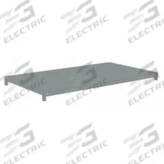 TENNSCO Shelf: 42 in x 24 in, 550 lb Load Capacity, Steel, 22 ga Decking, Gray, Shelf (MPN ZMS-4224). Key specifications — attr7875: Steel; attr7906: (4) Shelf Clips; attr17410: Powder Coated; attr17412: Single Straight; attr17414: Gray; attr17415: Steel; attr37831: TENNSCO; attr37833: Powder Coated.