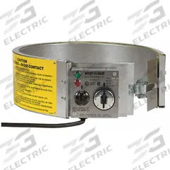 APPROVED VENDOR Drum Heater: 115V AC, 1,500 W Watts, 10°F to 500°F, Aluminized Steel, Drums, Indoor (MPN SRX16-115). Key specifications — Brand: APPROVED VENDOR; Heater Material: Aluminized Steel; For Container Type: Drums; Environment: Indoor; Current Rating: 12.5 A.