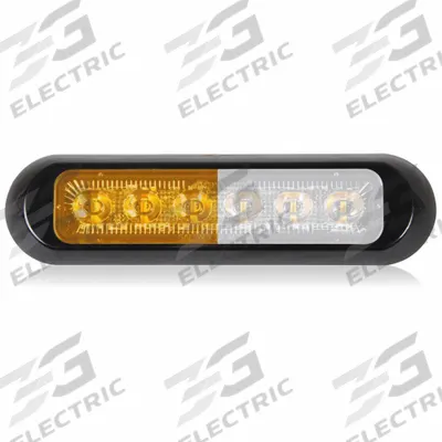 MAXXIMA Warning Light: Perimeter Flashing Warning Light, Amber, 1/2 in Overall Wd - Vehicle Perimeter Flashing Warning Lights