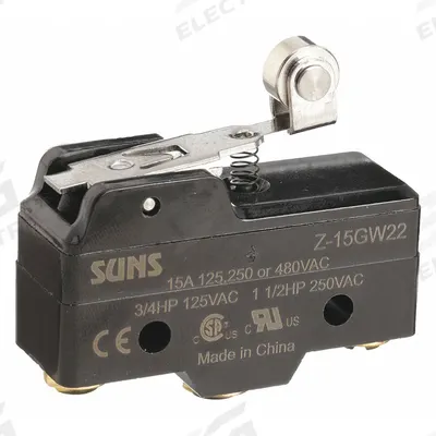APPROVED VENDOR Snap Action Switch: Hinge Roller Lever Actuator, SPDT - Roller-Lever Snap-Action Switches