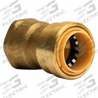 APPROVED VENDOR Push-Fit Adapter Fitting: Straight, 3/4 in OD x 3/4 in Pipe Size, Brass, Adapter (MPN LF822FR). Key specifications — Brand: APPROVED VENDOR.
