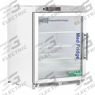 AMERICAN BIOTECH SUPPLY Lab Refrigerator: 4.6 cu ft, Undercounter, 2°C to 7°C - Pharmacy & Vaccine Refrigerators