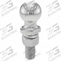 CURT Trailer Ball: III/IV, 6,000 lb Gross Vehicle Wt Capacity, 2 in Ball Dia, Steel, Chrome, Silver (MPN 40020). Key specifications — Finish: Chrome; Brand: CURT; Ball Type: Trailer Ball; Material: Steel.