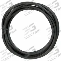 GATES Round Belt: Black, 9/16 in Dia, For 5 13/32 in Min Pulley Dia, 447 in Overall Lg, Rough, 80A (MPN 9 X 447 RE BELT). Key specifications — Hardness: 80A; Belt Material: Gum Rubber; Color: Black.