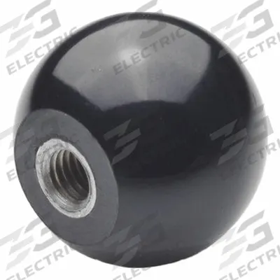 JW WINCO Ball Knobs: Ball, Plastic w/ Steel Thread, M12 Thread, 18 mm Thread Lg - Ball Knobs with Threaded Hole