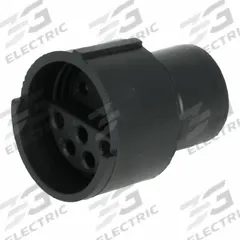 SURE-SEAL Circular Connector: SS-9, Receptacle, 4 Male / 5 Female, 15 A, 18 to 14 AWG Wire Size (MPN 120-1868-000). Key specifications — Wire Size: 18 to 14 AWG; Includes Contacts: Contacts Not Included; Contact Type: Crimp; Brand: SURE-SEAL CONNECTIONS; IP Rating: IP67; Series: Sure-Seal; Contact Gender: Male; Voltage Rating: 400V AC.