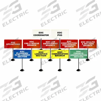 DISASTER MANAGEMENT SYSTEMS Triage Flag Kit: Blue/Red/White/Yellow, 24 in Overall Wd - Flags for Incident Command & Triage