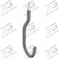 APPROVED VENDOR Bike Hook: Screw-In, 30 lb Wt Capacity, 1 Points per Hook, Gray, 4 5/8 in Projection (MPN 49GV54). Key specifications — attr1068644: Gray; attr1068645: Vinyl; attr1068655: Steel; attr1068664: Bike Hook.