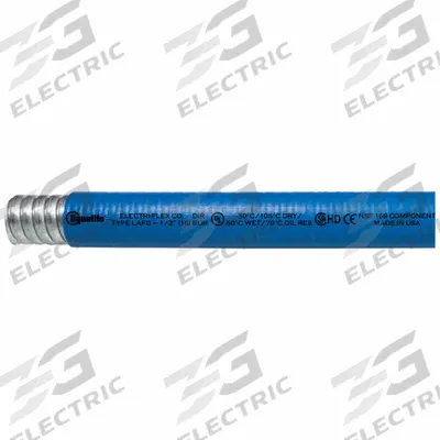 LIQUATITE Liquid Tight Conduit: 3/4 in Trade Size, Blue, 100 ft Nominal Lg - Food Grade Liquid-Tight Flexible Metal Conduit