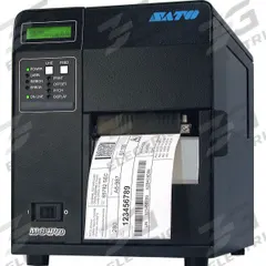 SATO Barcode Label Printer: Direct Thermal/Thermal Transfer, 4.09 in Max. Print Wd, Wired, M84Pro (MPN WM8420231). Key specifications — Print Speed: 10 in/sec; Screen Type: Push Button; Wire Communication: Wired; Printer Series: M84Pro; Brand: SATO; Printer Connectivity: RS232 Serial.