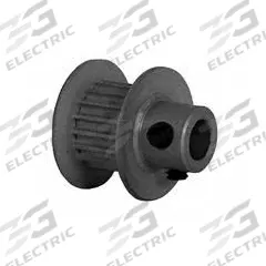 DAYTON Timing Pulley: Modified Curvilinear, Fixed, For GT Timing Belt Section, For 6 mm Belt Wd (MPN 18-2P06-6FA2). Key specifications — attr1328801: DAYTON; attr1328807: Clear Anodized; attr1328808: Powerhouse®.