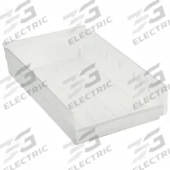 AKRO-MILS Shelf Bin: 17 7/8 in Overall Lg, 11 1/8 in x 4 in, Clear, Nesting Capable, Not Hangable (MPN 30178SCLAR). Key specifications — attr1179622: AKRO-MILS; attr1179611: 0%; attr1179616: 30178SCLAR; attr1179624: Dividers Not Included; attr1249172: Not Electrostatic Discharge Conductive.