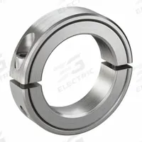 RULAND MANUFACTURING Shaft Collar: 2-Piece, Inch, Round, Clamp-On, 2 1/16 in Bore Dia, 303 (MPN SP-33-SS). Key specifications — Brand: RULAND MANUFACTURING.