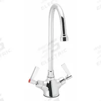 SPEAKMAN Laboratory Faucet: Faucet, Single-Post, For Cold Water/Hot Water Media, 2 Handles, Lever (MPN SC-7122-E). Key specifications — Brand: SPEAKMAN; Color/Finish: Chrome; Inlet Connection Type: NPSM; Product Type: Faucet.