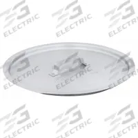 CRESTWARE Stock Pot Cover: 160 qt Compatible Pot Capacity, 25 in Dia, Aluminum, NSF Certified (MPN POTC160). Key specifications — NSF Certified: Yes; Body Material: Aluminum; Brand: CRESTWARE; Lid Included: Yes.