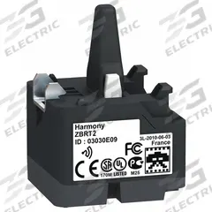SCHNEIDER ELECTRIC Transmitter: XB4R/XB5R (MPN ZBRT2). Key specifications — Manufacturer Part Number: ZBRT2; Series: XB5R; Features: 1 Radio Frame Sent at the Push & Release of the Button, No Push-Button Head Included; Compatible Product Type: Wireless Push Buttons; Color: Green; Brand: SCHNEIDER.