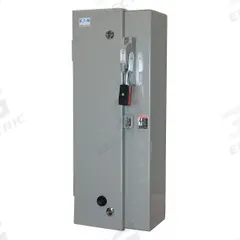 EATON NEMA Magnetic Motor Starter: Non-Reversing, 3 Poles, NEMA Size 5, 270 A, 120V AC Coil (MPN ECN0558AAA-R63/G). Key specifications — attr211388: EATON; attr951451: 1NO/1NC; attr951453: 110/120V AC; attr951489: Three; attr984425: 1NO/1NC; attr984429: Pilot Light; attr997361: None (Not Applicable to Electronic Overloads).
