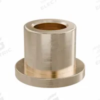 Flanged Sleeve Bearing: Bronze, SAE 841, 10 mm Bore, 16 mm OD, 16 mm Lg, -35°F to 300°F, 10 PK (MPN FFM1016-16B). Key specifications — System of Measurement: Metric; Material Grade: SAE 841; Flange Type: Flanged; Brand: OILITE.