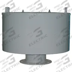 SOLBERG Filter Silencer: 8 in Flange Inlet Size, 1,800 cfm, 23 in Overall Ht, 28.5 in Outside Dia (MPN F-385P-800F). Key specifications — attr60071: F-385P-800F; attr60074: SOLBERG.