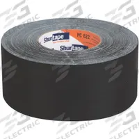 SHURTAPE Duct Tape: Medium Duty, Black, 2 7/8 in Wd, 60 1/8 yd Lg, 12.5 mil Thick, PC 622, Rubber (MPN 101173). Key specifications — Backing Material: Polyethylene Coated Cloth; Series: PC 622.