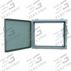 HAMMOND Electrical Enclosure: Steel, 20 in x 24 in x 6 in, NEMA 12/13, w/Panel, Solid Cover, Hinged (MPN 1418ER6). Key specifications — Brand: HAMMOND; Closure Method: Clamps; Knockouts: Not Included.