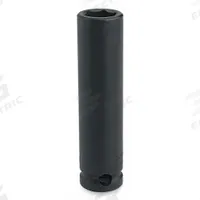 PROTO Impact Socket: 1/2 in Drive Size, SAE, 3/4 in Socket Size, 6-Point, Deep, 3 1/4 in Overall Lg (MPN J7324H). Key specifications — attr1215501: PROTO; attr1215515: Black Oxide; attr1215518: 3/4 in.