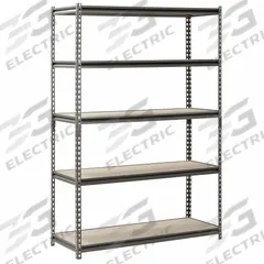 SANDUSKY Bulk Storage Rack: Medium-Duty, 48 in x 18 in, 72 in Overall Ht, 5 Shelves, Particleboard (MPN UR481872PB5P-SV). Key specifications — Brand: SANDUSKY.