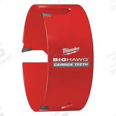 MILWAUKEE Hole Cutter: 6 1/4 in Saw Dia., 3 Teeth, 2 1/8 in Max. Cutting Dp - Wood-Cutting Hole Cutters without Arbor