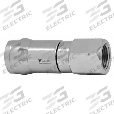 MOSMATIC Rotary Union: Straight, Nickel-Plated C38500 Brass, 1 Passages, 3/8 in Stationary Port - Brass Rotating Joints & Unions